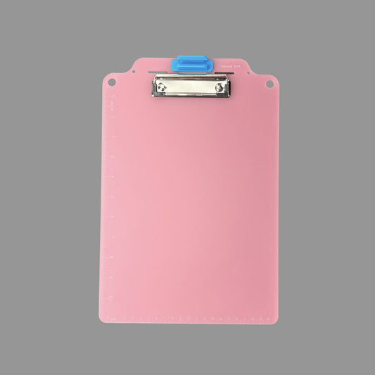 A4 Acrylic Clipboard with Pen Holder & Ruler
