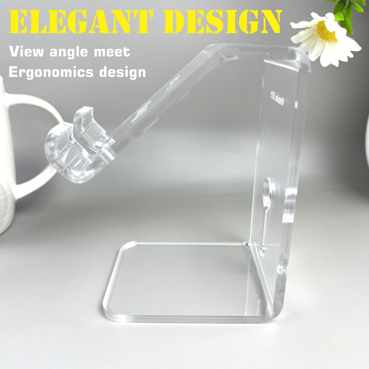 elevated phone stand holder 4mm 3mm acrylic custom engrave