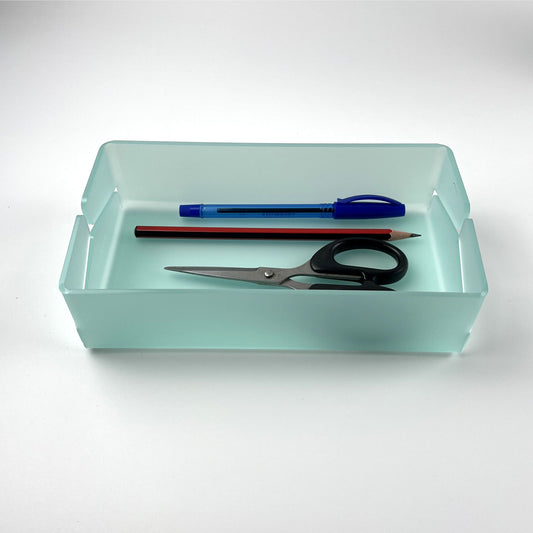 acrylic organizer drawer, custom engraving