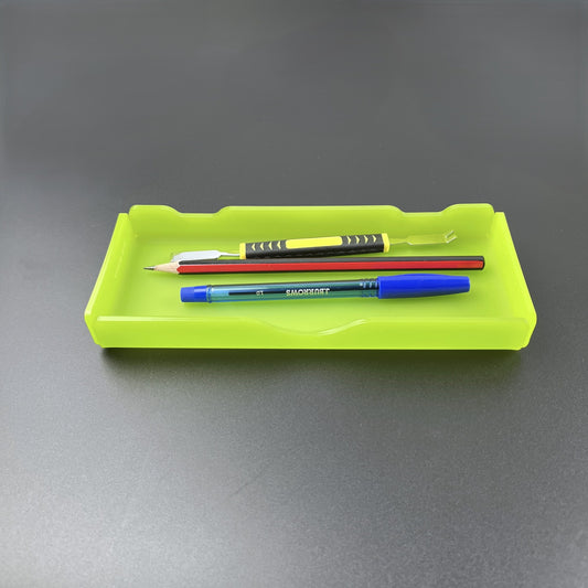 acrylic pen pencil tray holder with custom engraving | standard size