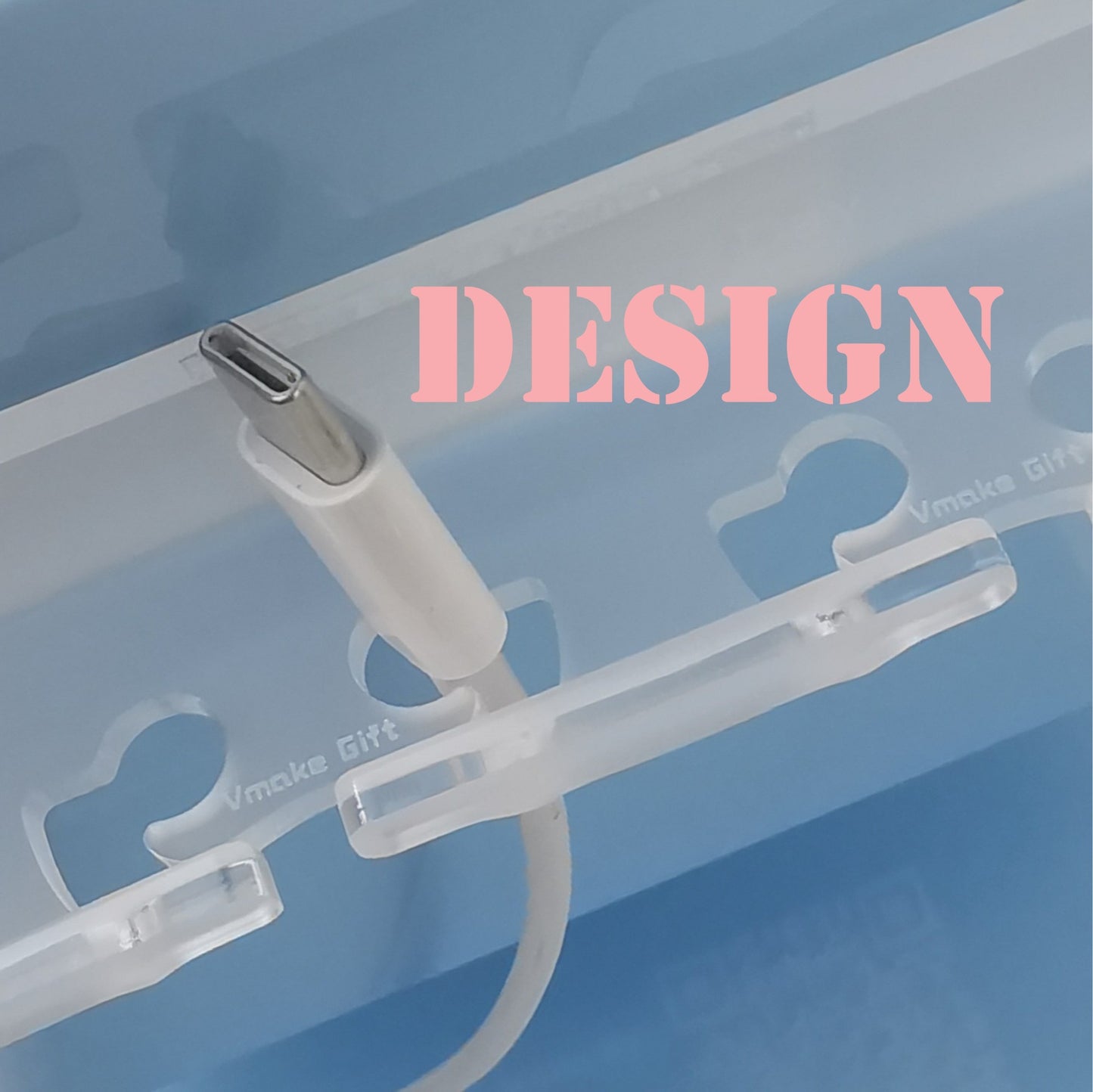 cable organizer | 3mm Clear acrylic charging cable holder