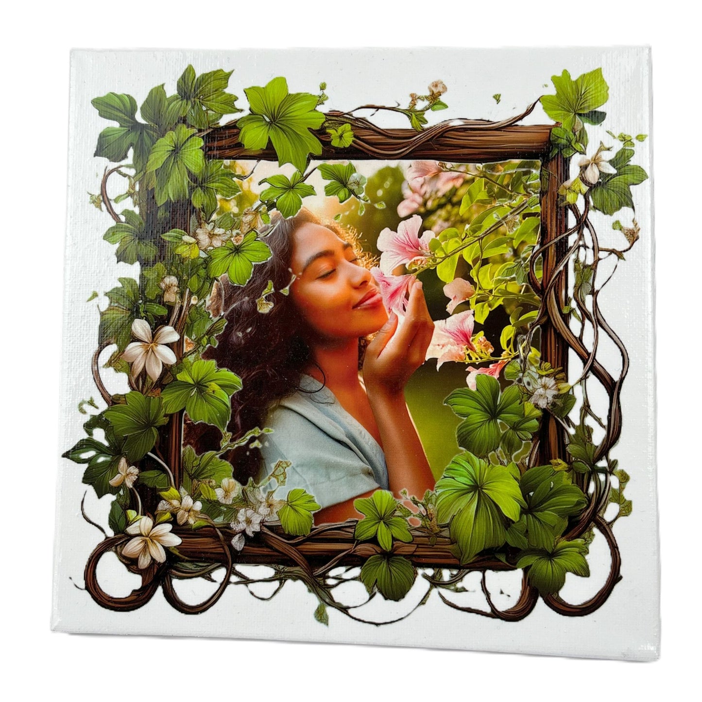 square canvas printing with thin frame