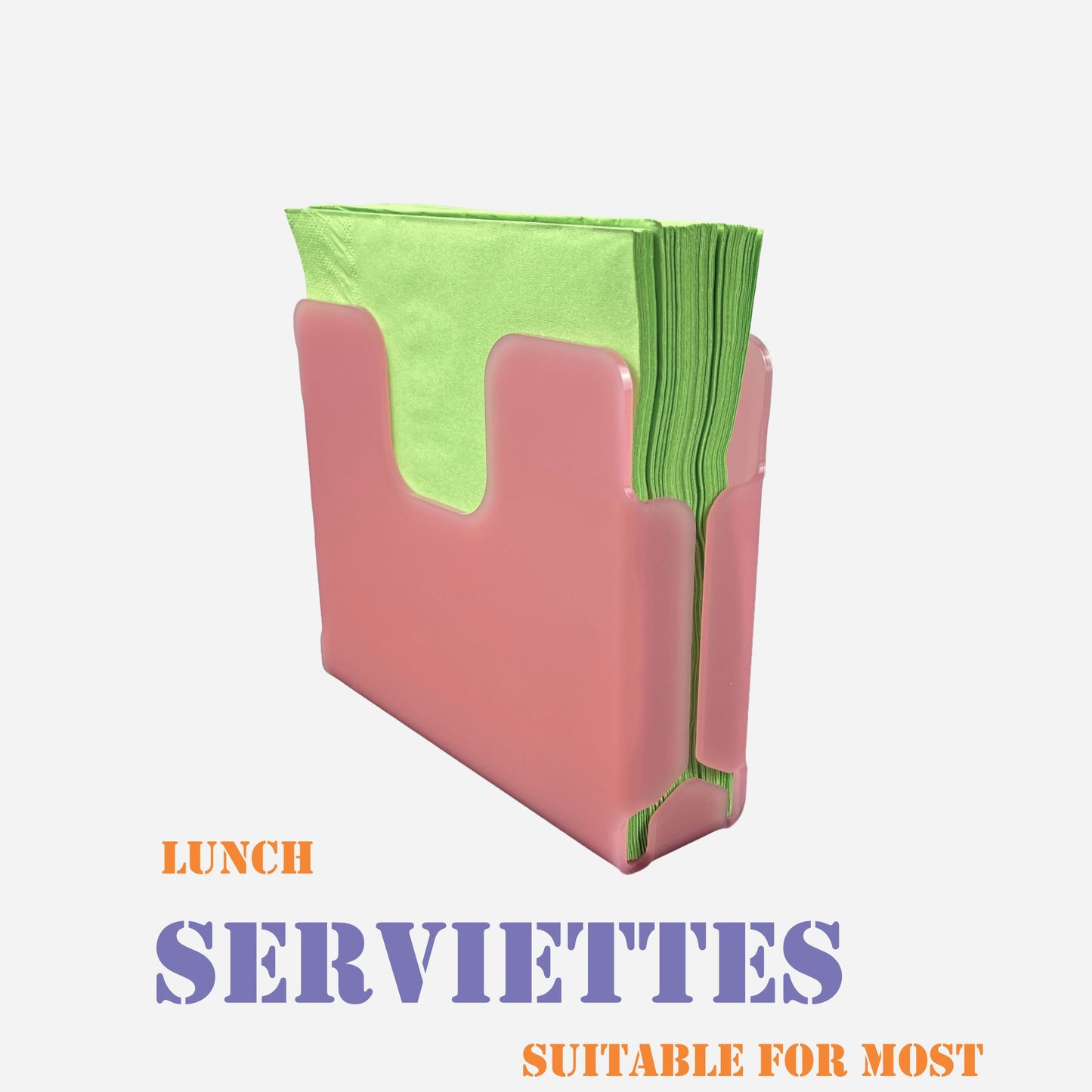 acrylic napkin serviettes holder | upright slim design