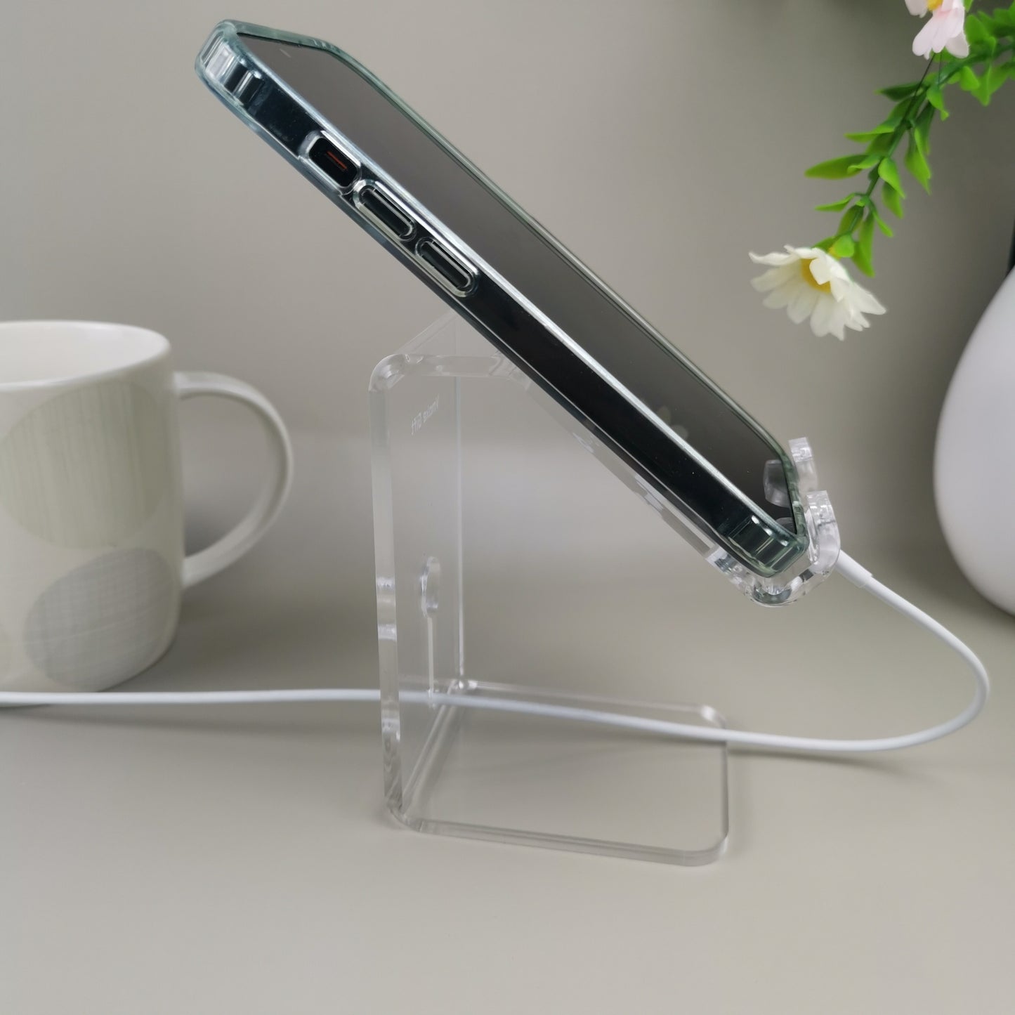 elevated phone stand holder 4mm 3mm acrylic custom engrave