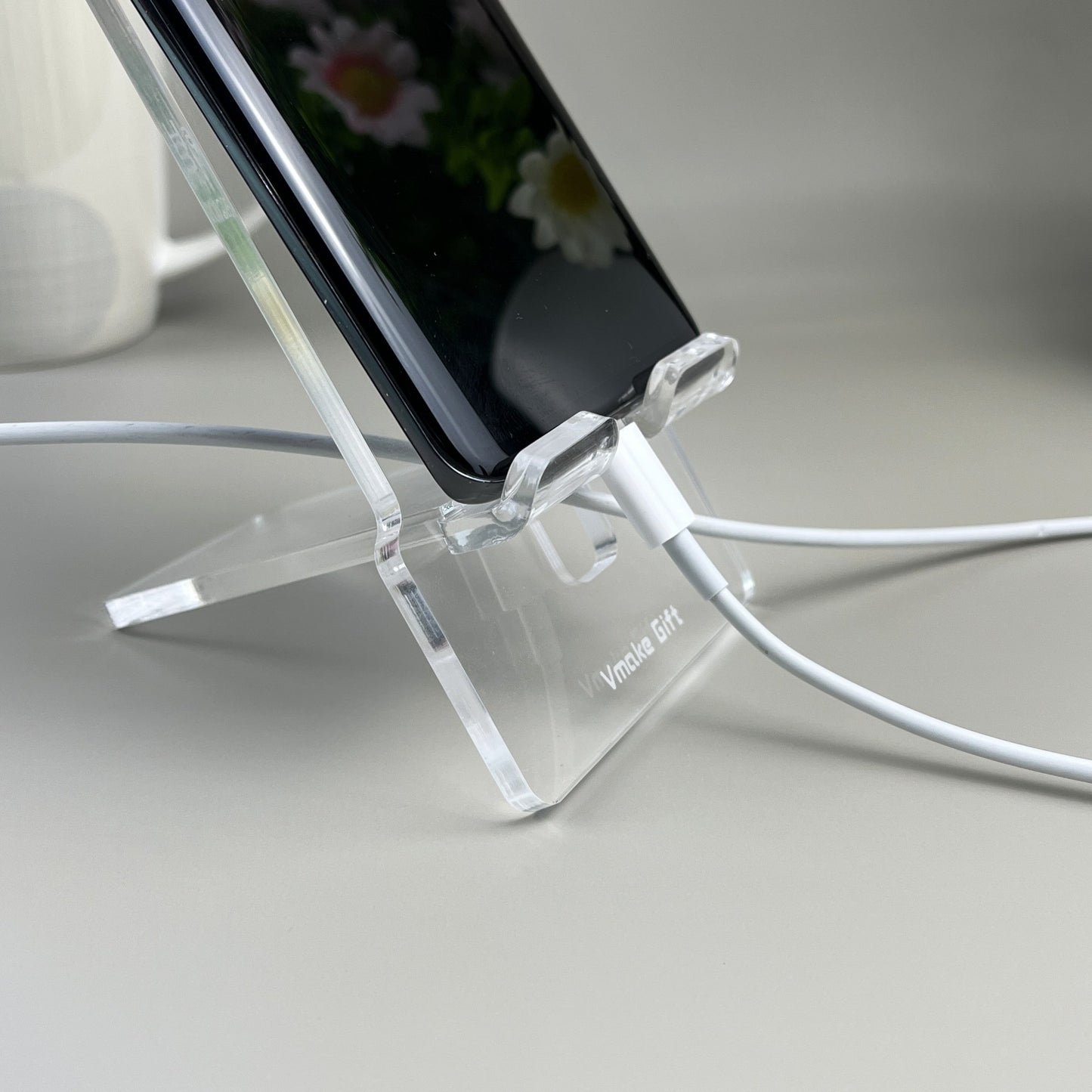 phone holders stand 4mm clear acrylic personalized engrave